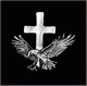 Eagle with Cross Pin