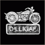 Motorcycle DILLIGAF Pin