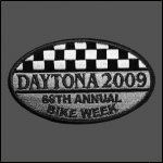 Checkered Daytona 2009 Bike Week Patch