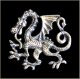 Chinese Dragon Biker Pin