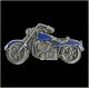Blue Colored Motorcycle Pin