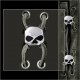 Half Skull Black Eyes Side Lace Vest Extender