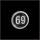 69 Biker Pin