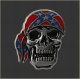 Rebel Wrap Skull Snap Head